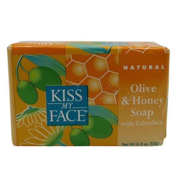Kiss My Face Natural Olive Honey Soap Calendula Bar 8.0oz UPC 028367828242 NEW - Picture 1 of 8